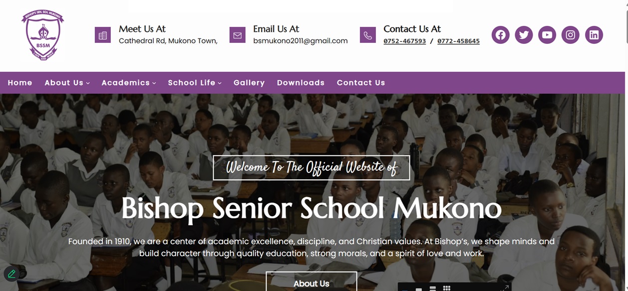 Bishop s Secondary School Mukono Sharebility Web Services Bishop s Secondary School Mukono Sharebility Web Services